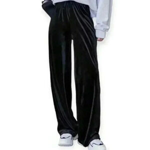 New York Laundry Velvet High Waisted Pants XL Black Vintage Cotton Blend N.Y.L